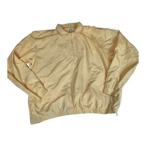 Outdoor World Golf Apparel Pullover Windbreaker Jacket Peach Pastel Size XL